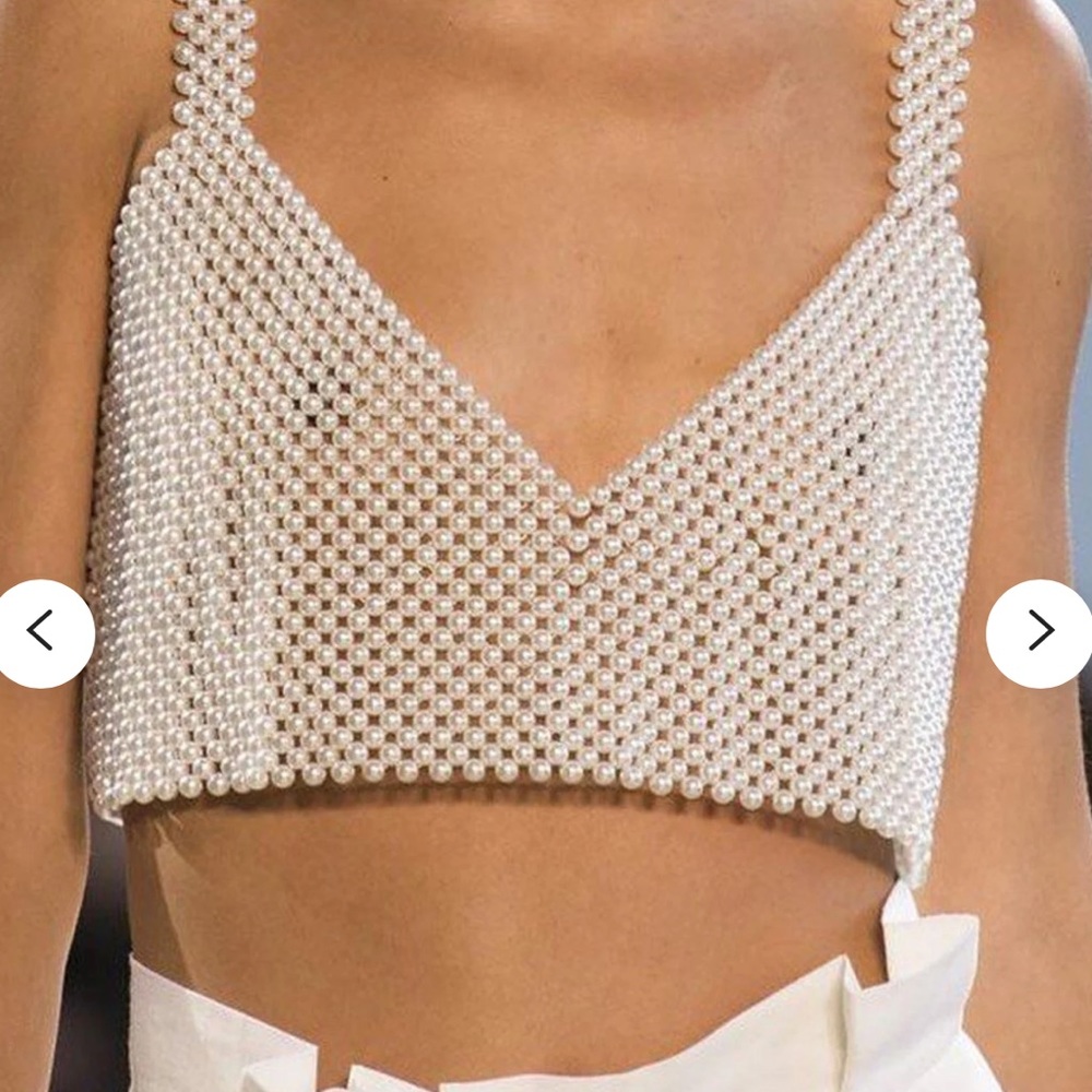 BRAND NEW PEARL TOP — never worn before